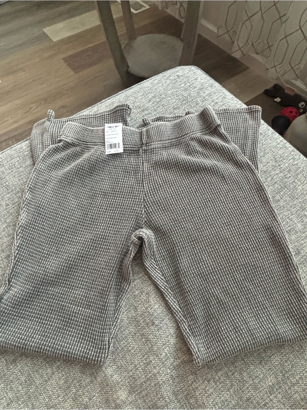Hard Tail Gray Waffle Knit Leggings - Picture 4 of 4